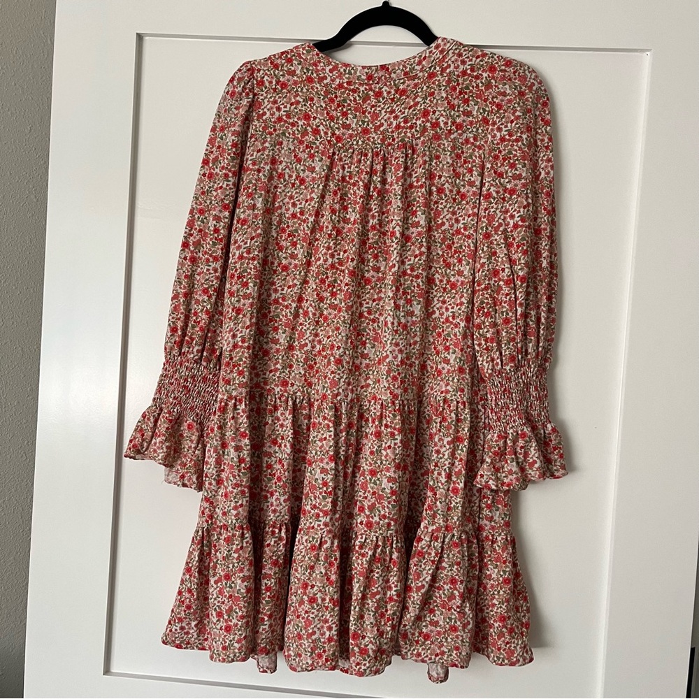 Tuckernuck Red Floral Long Sleeve Dress - Picture 6 of 6